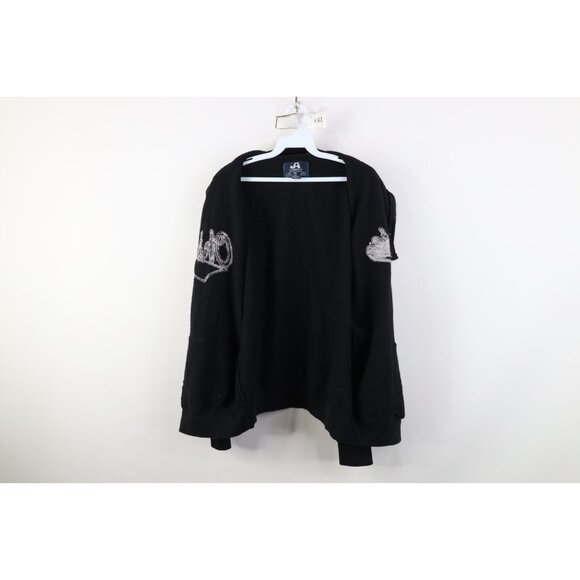 Vintage Mens XL Faded Spell Out Script Ohio State University Full Zip Hoodie - Picture 9 of 13